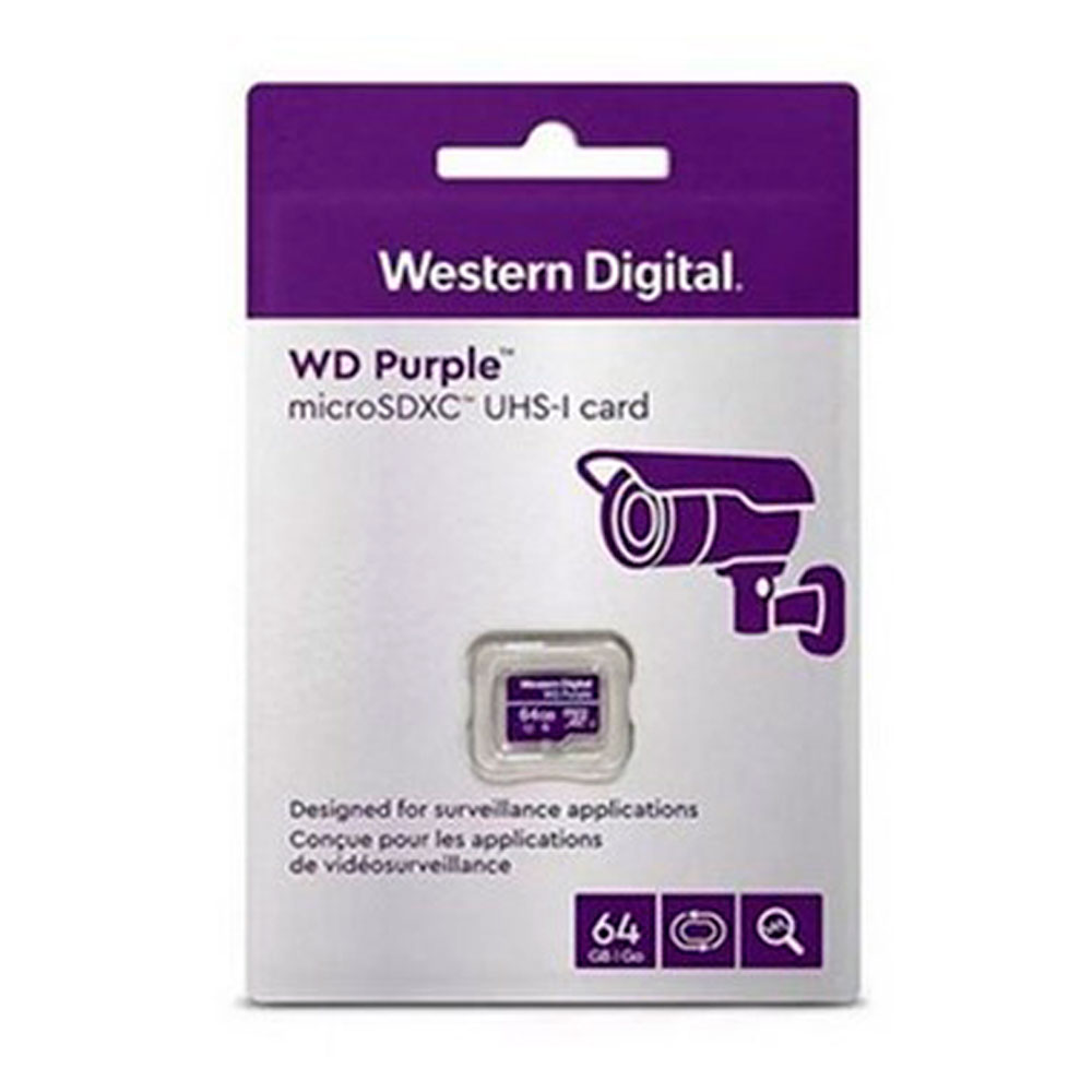 [WDD064G1P0C-85AEL0] SanDisk Tarjeta De Memoria MicroSD 64GB Rápida Purpuras