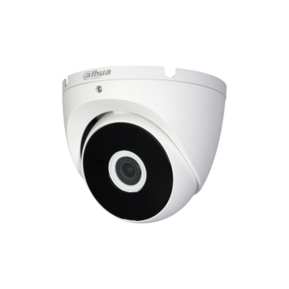 Cámara Dahua Analoga Tipo Domo de foco fija IR de 2 MP, Máx. 30 fps a 1080p, Iluminación IR inteligente, 30 m de distancia de iluminación, Lente fija de 2,8 mm,