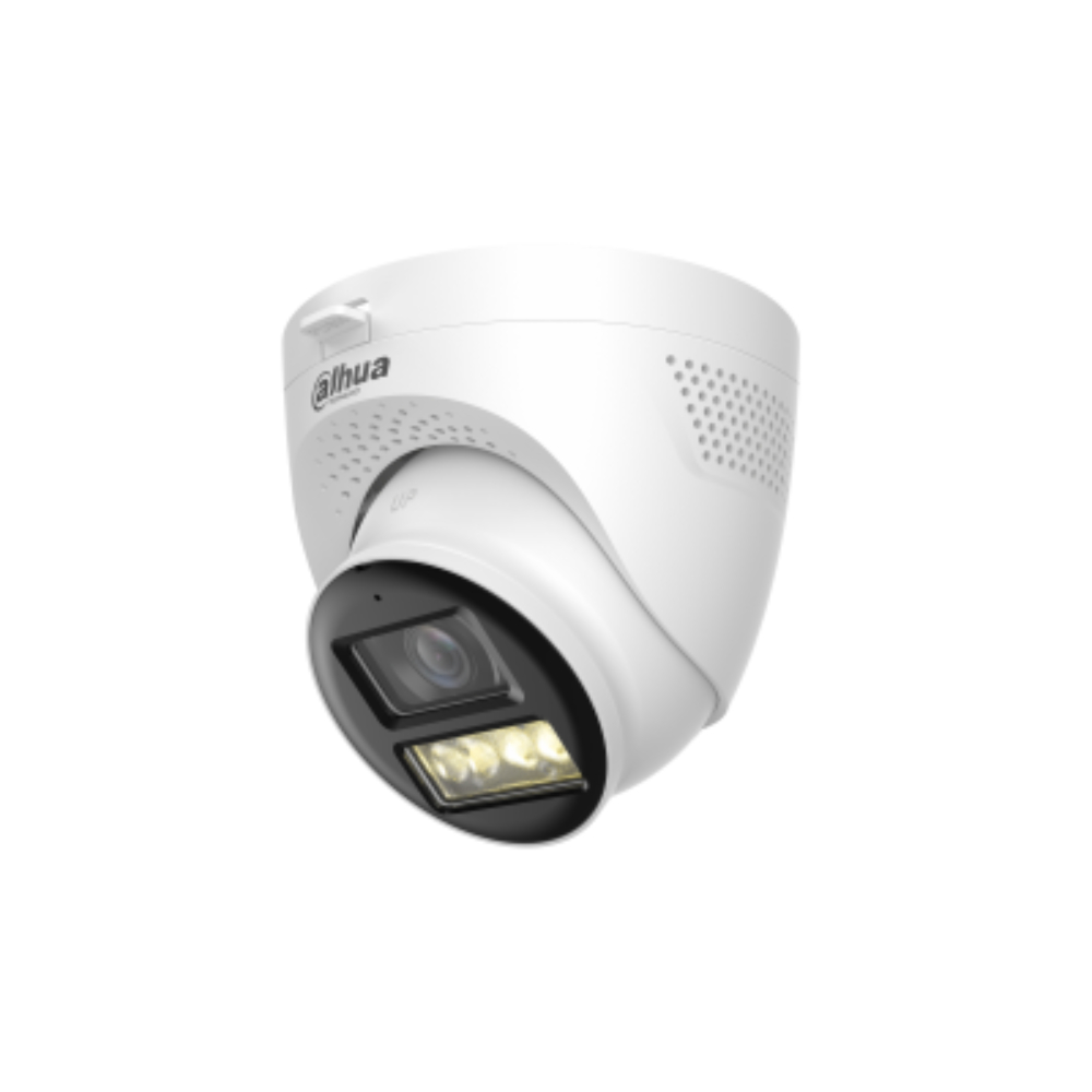 [DH-HAC-HDW1500TQN-IL-T-2.8MM] Cámara Domo 5MP/ Mic Integrado y Audio Bidirec/ Iluminación Dual Mediante IR y Luz Calida/ Hasta 40 Mts de Iluminación/ Lente de 2.8mm Apertura Hasta 111°/ 3DNR