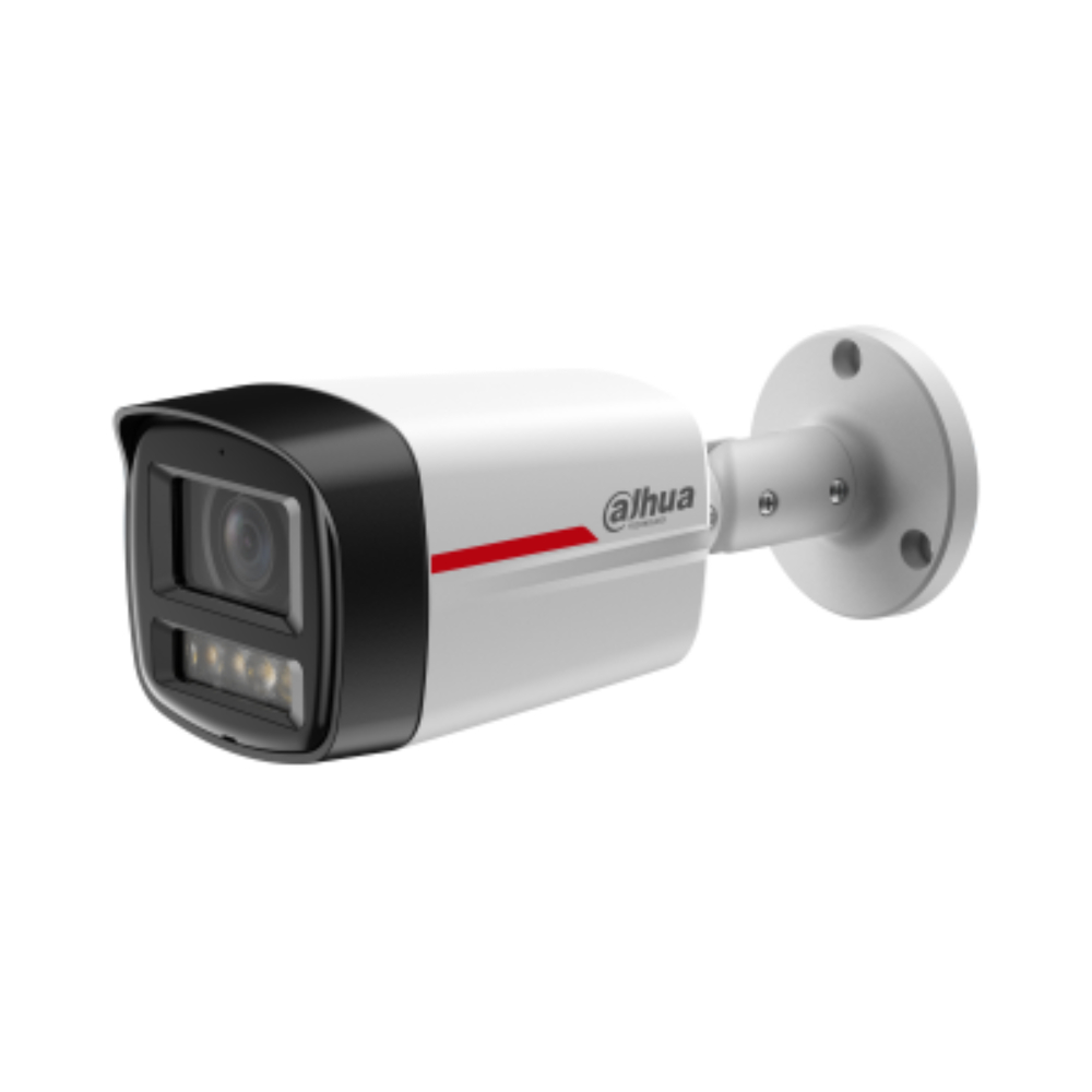 [DH-IPC-HFW2449TL-S-PRO-2.8MM] Cámara IP Bullet de 4MP / WizColor /WizSense/ equipada con IA/ SMD Plus/ Lente de 2.8 mm/ micrófono integrado/ Protección perimetral/ Ranura MicroSD, WDR real d