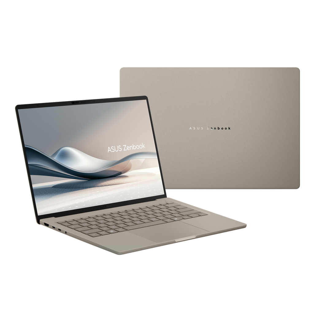 Portátil ASUS Zenbook A14 UX3407QA-QD232W Snapdragon® X X1 26 100 Processor (30MB Cache, up to 2.97GHz, 14 WUXGA, 16GB, 1TB SSD, SO Wind 11 Home, Iceland Gray.