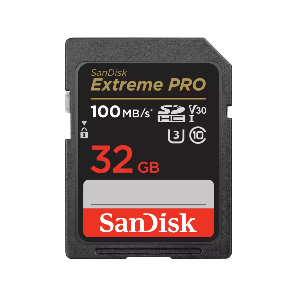 [SDSDXXO-032G-GN4IN] SanDisk  Secure Digital Extreme PRO 32GB SDHC UHS-I Card 100 Mb/s C10,U3,V30