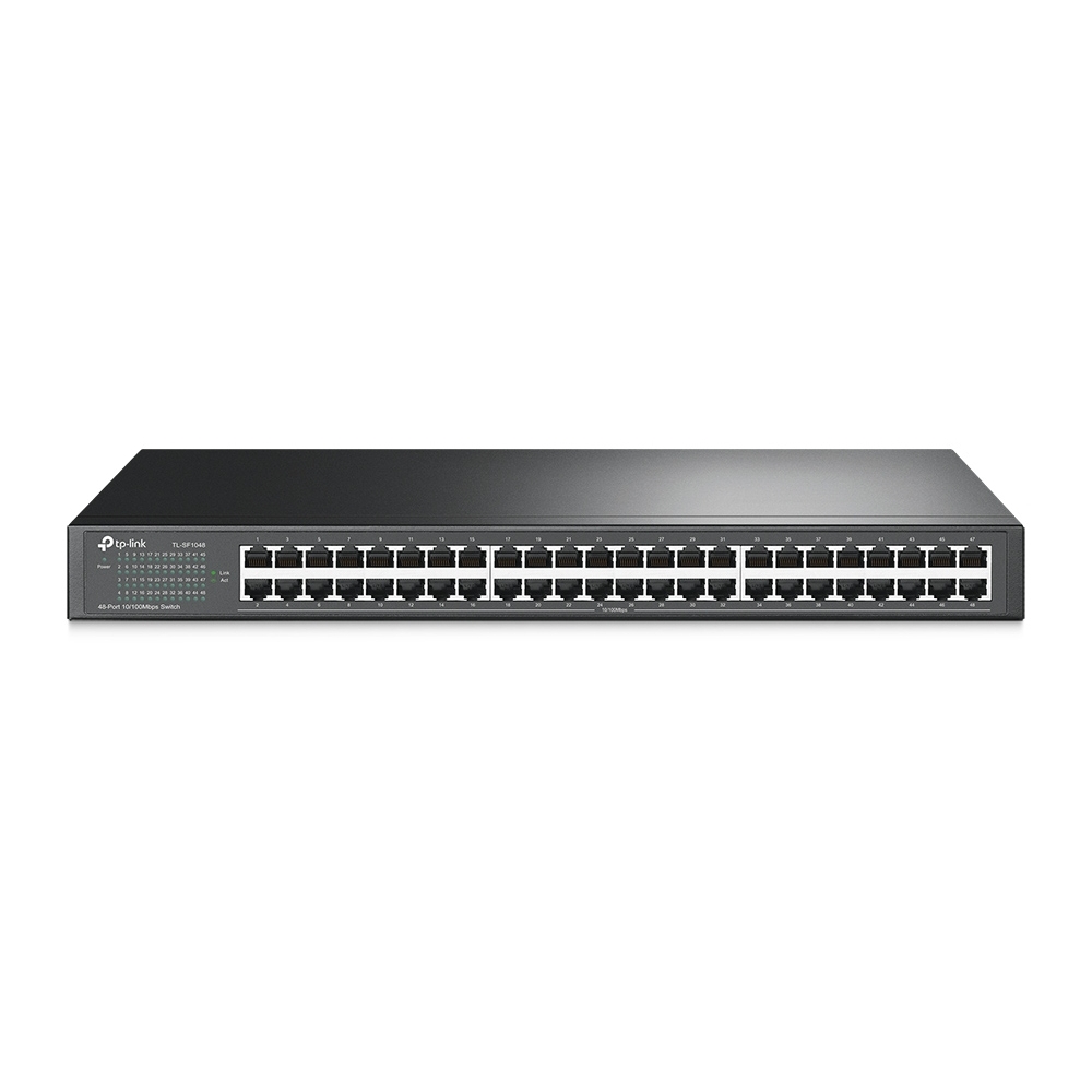[TL-SF1048] Switch TP-LINK NO Administrable 48 Puertos RJ45 10/100 Mbps Para Rack COLOR Negro