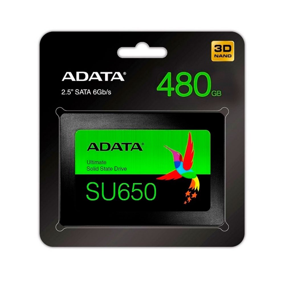 [ASU650SS-480GT-R] ADATA Disco Sólido SSD Interno SU650 480GB Negro