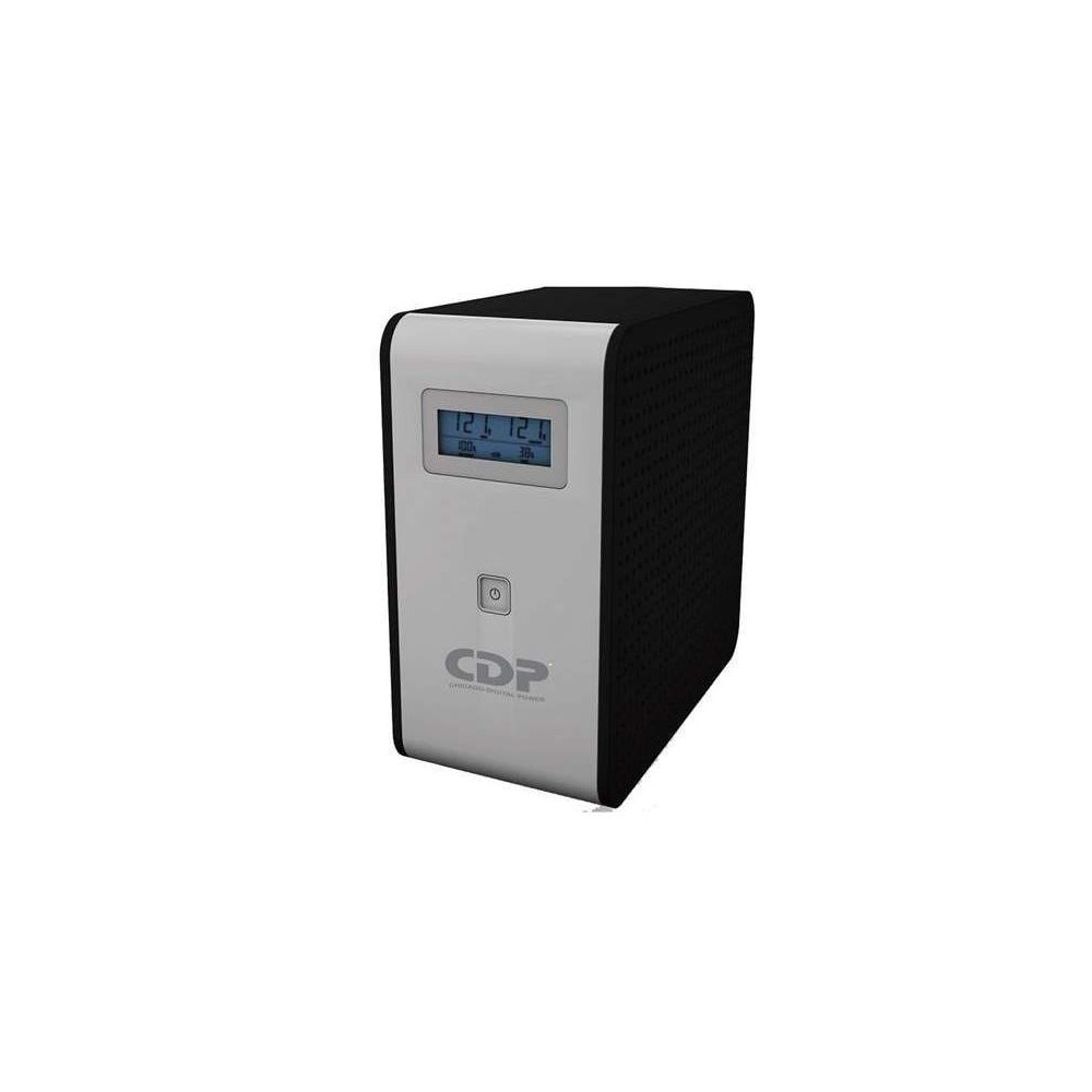 [R-SMART 1210] Ups CDP Interactiva 1200VA/720W 10 Tomas de Salida Pantalla LCD Software de Monitoreo COLOR Negro