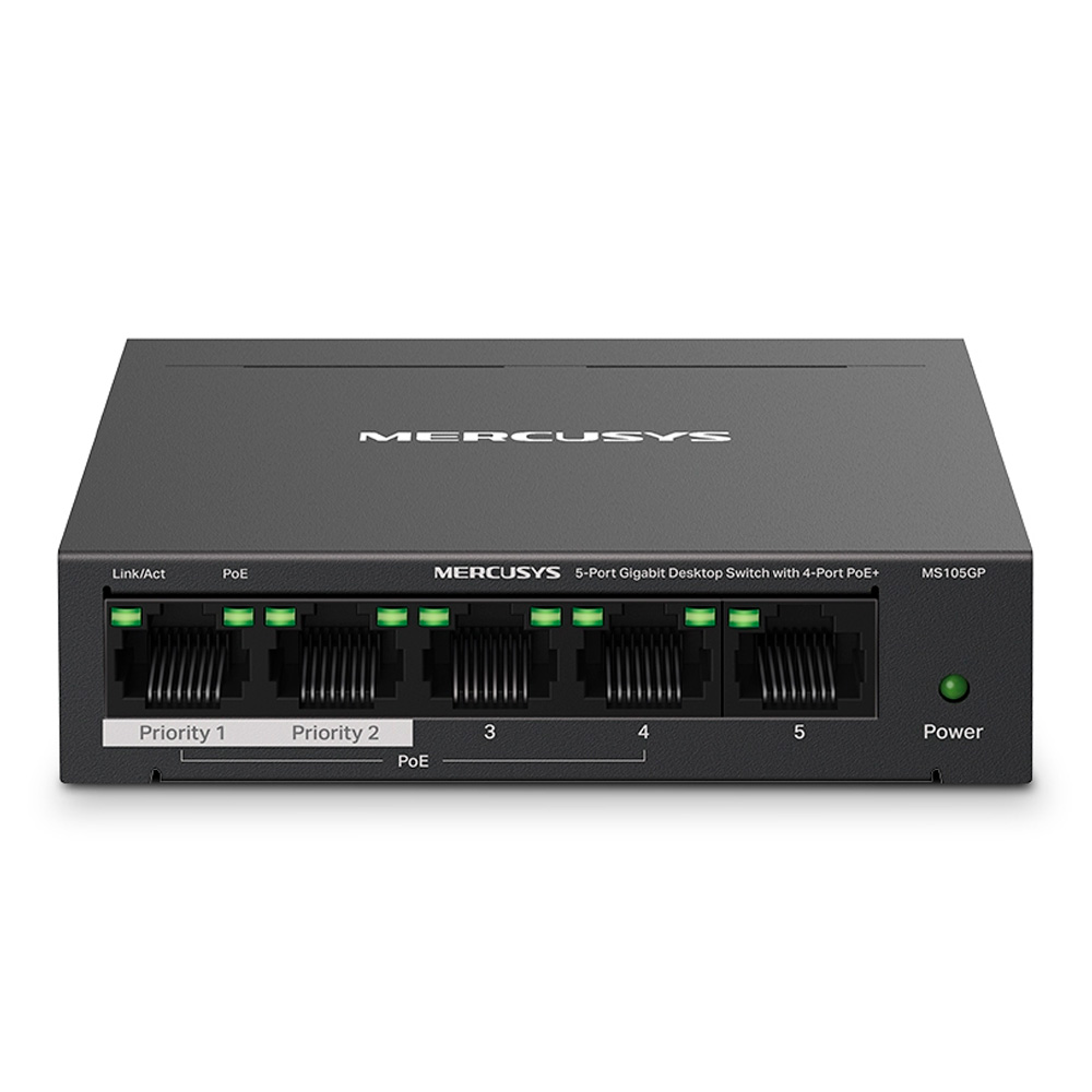 TP-Link Switch 5 Puertos Gigabit con 4 Puertos PoE+