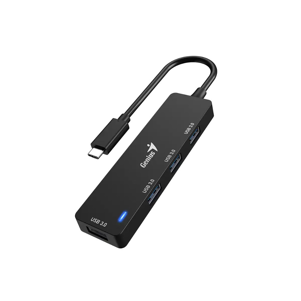 [31240002400] Genius Mouse Hub USB-C 4 Puertos Negro