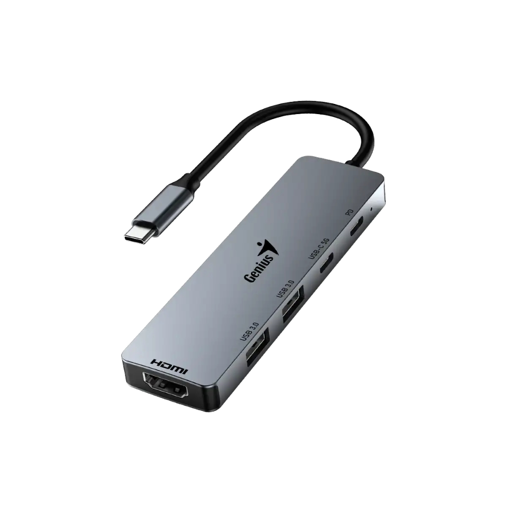 [31240003400] Genius Mouse Hub Docking Station 5 En 1 USB Type-C