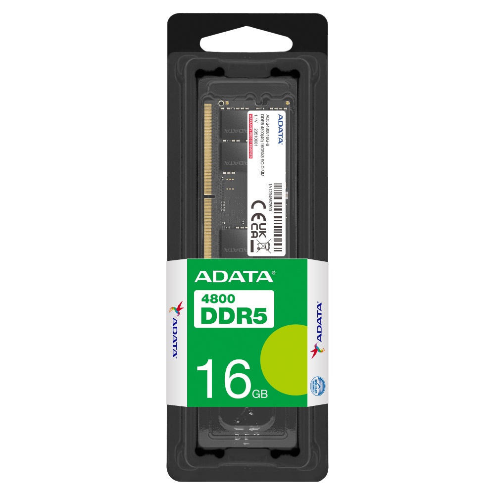 [AD5S480016G-S] ADATA Memoria RAM Portátil DDR5 16GB 4800MHz