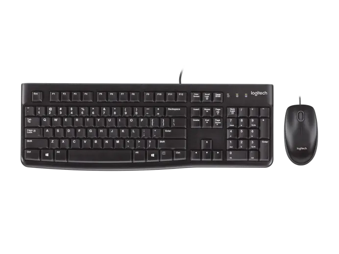 [920-004428] Logitech Combo Teclado y Mouse MK120 Inalámbricos Negros