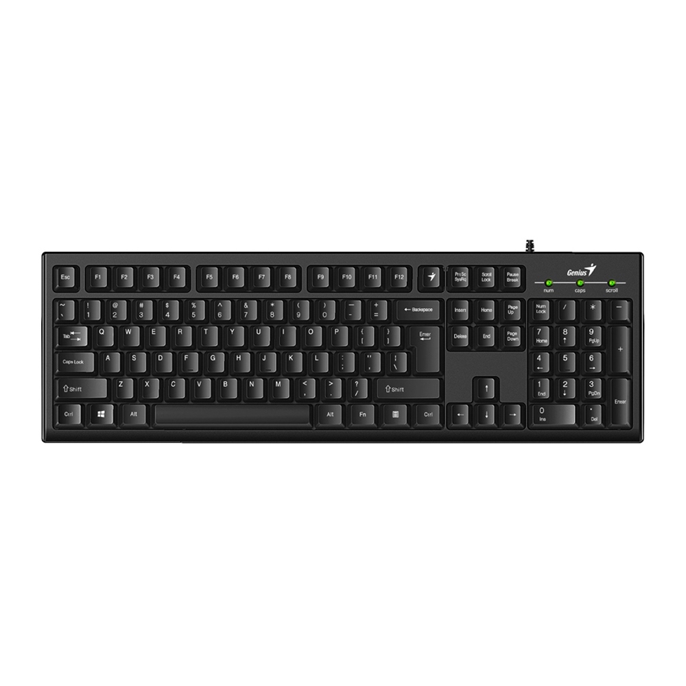 [31300005401] Genius Teclado Smart KB-100 Alámbrico Negro