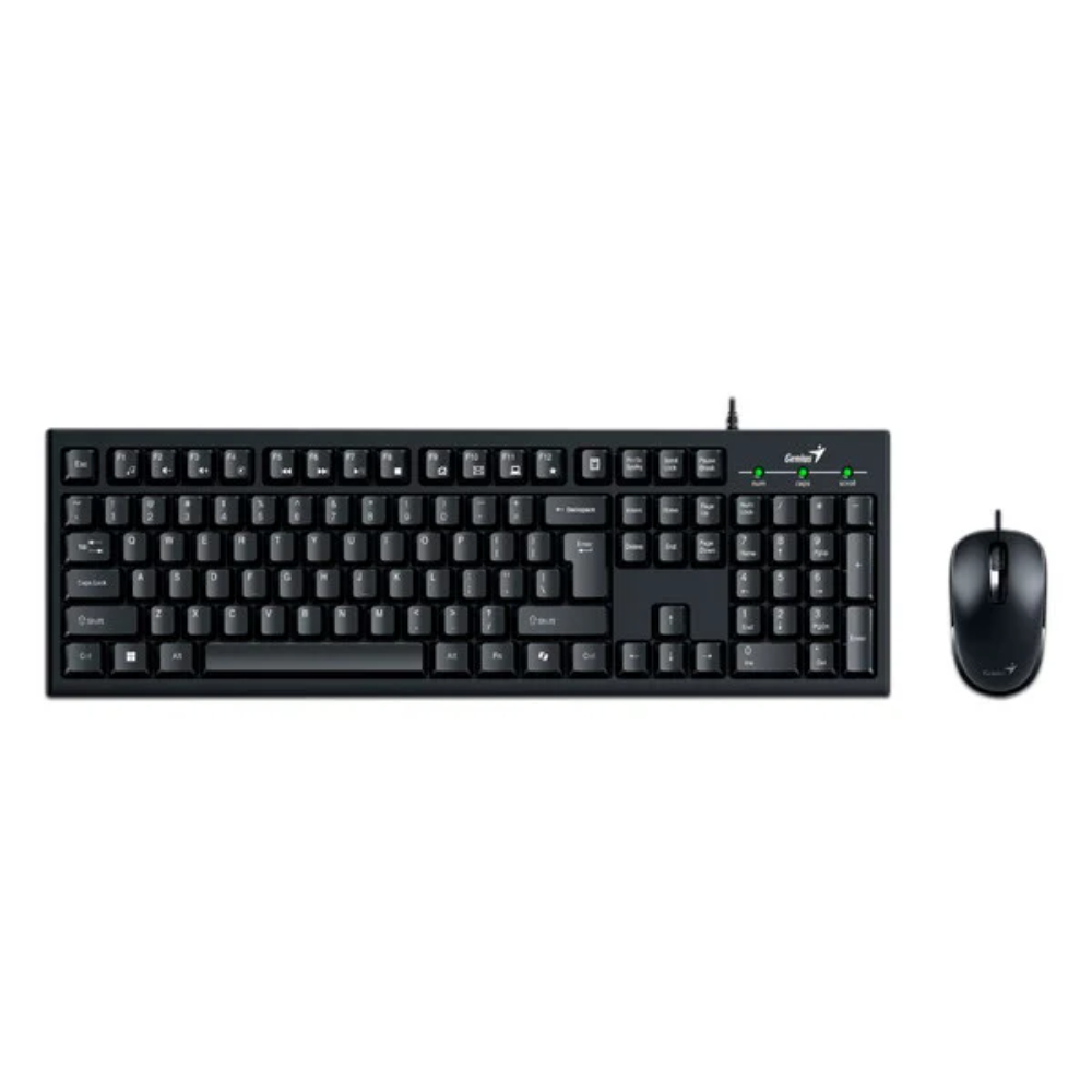 Genius Teclado Combo Km-100SE Alámbrico Negro