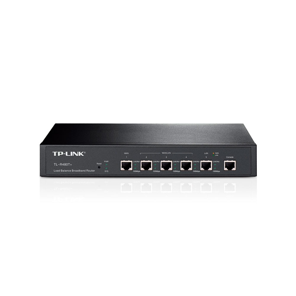 [TL-R480T+] Router TPLINK 5 Puertos WAN/LAN COLOR Negro