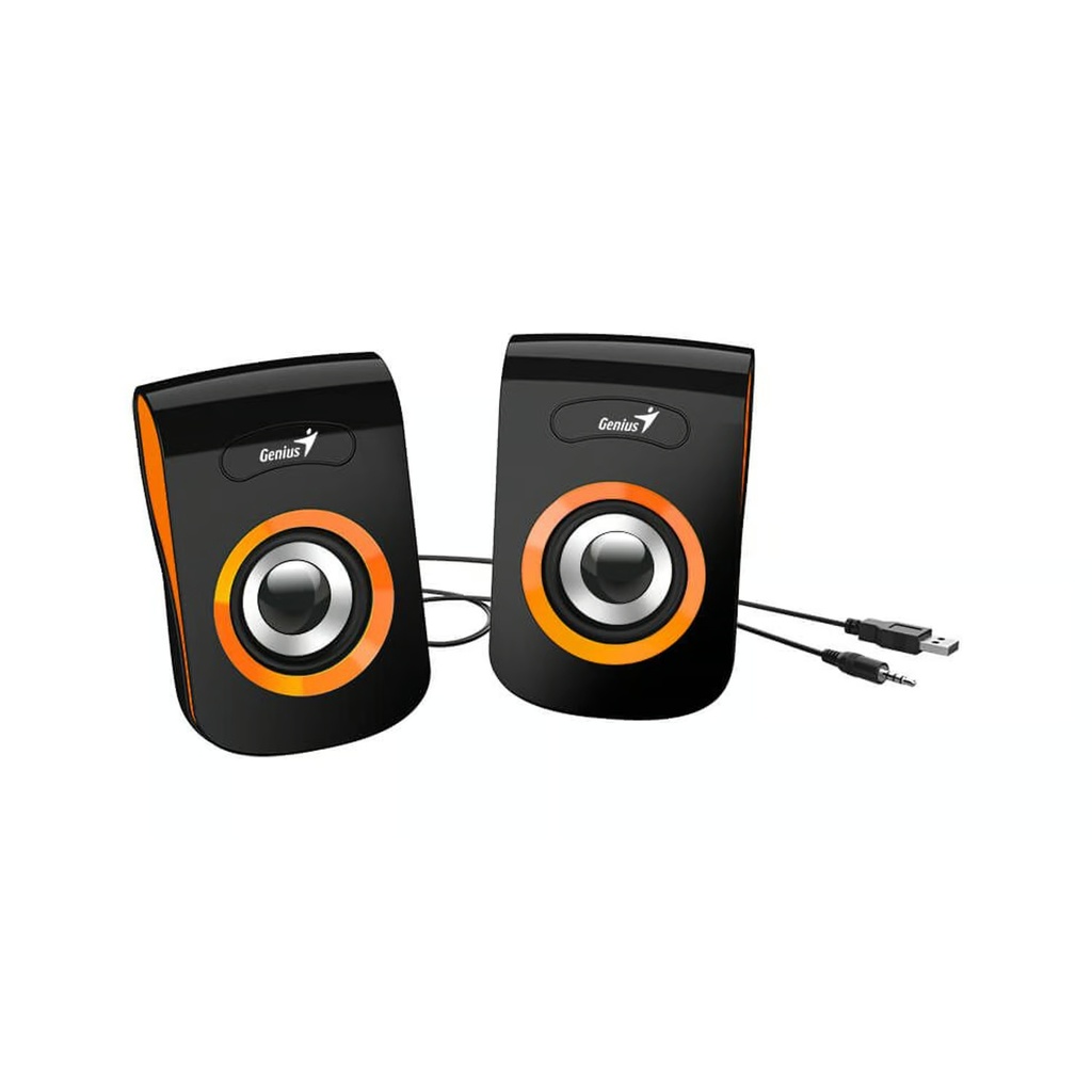 [31730026402] Genius Parlante SP-Q180 USB Naranjas