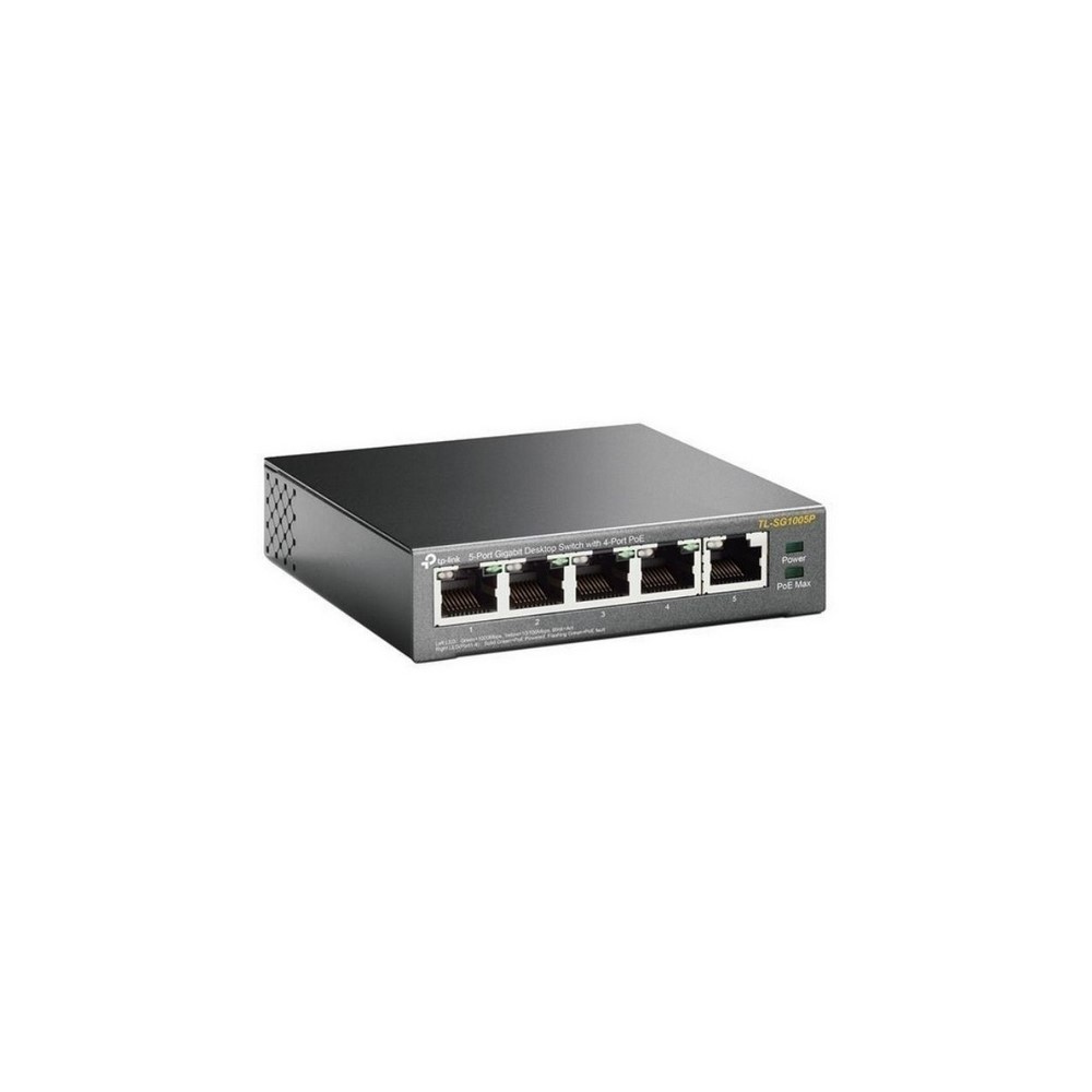[TL-SG1005P] TP-Link Switch Gigabit de Escritorio PoE de 5 Puertos
