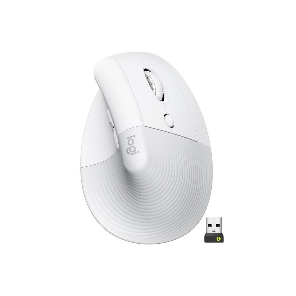 [910-006469] Logitech Mouse Vertical Inalámbrico Ergonómico Blanco
