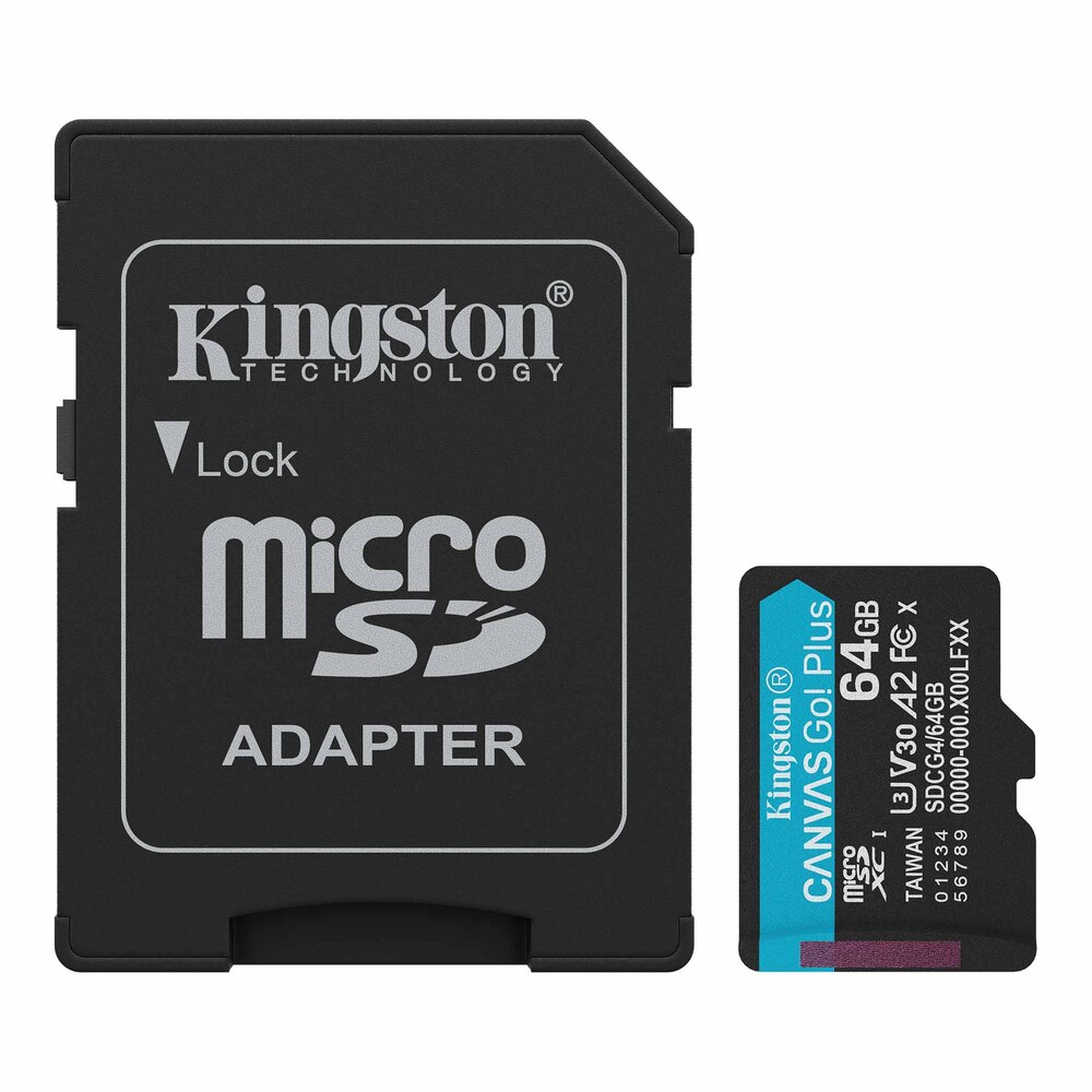 [SDCG4/64GB] Kingston Tarjeta De Memoria MicroSD Canvas Go Plus 64GB Rápida