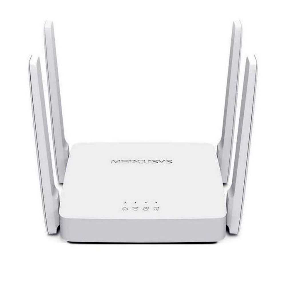 Router Mercusys inalámbrico de banda dual AC1200, 867Mbps a 5GHz + 300Mbps a 2.4GHz, 1 10 / 100M WAN + 2 10 / 100M LAN, 4 antenas fijas