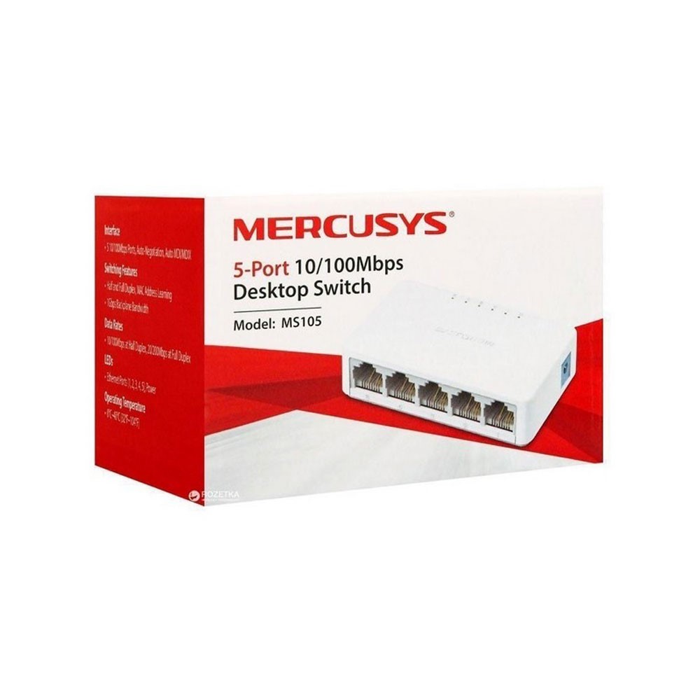 [MS105] Switch MERCUSYS 5 Puertos 10/100