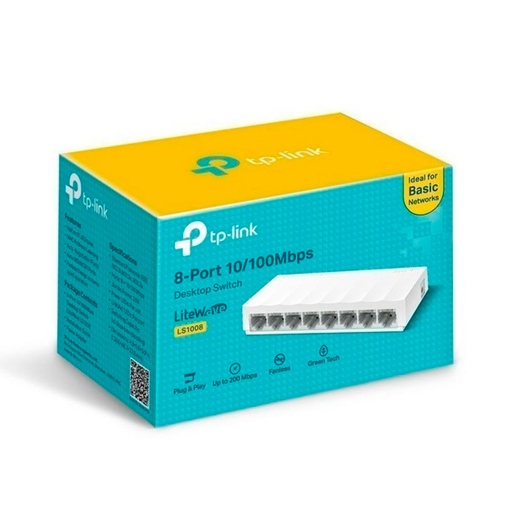 [LS1008] Switch TPLINK 8 Puertos 10/100 COLOR Blanco