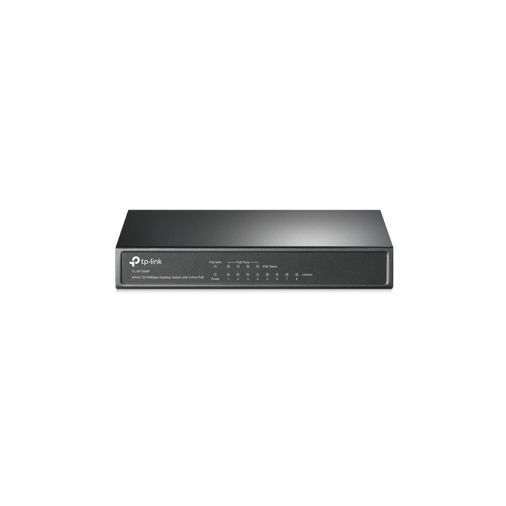 [TL-SF1008P] Switch PoE de escritorio Gigabit de 8 puertos