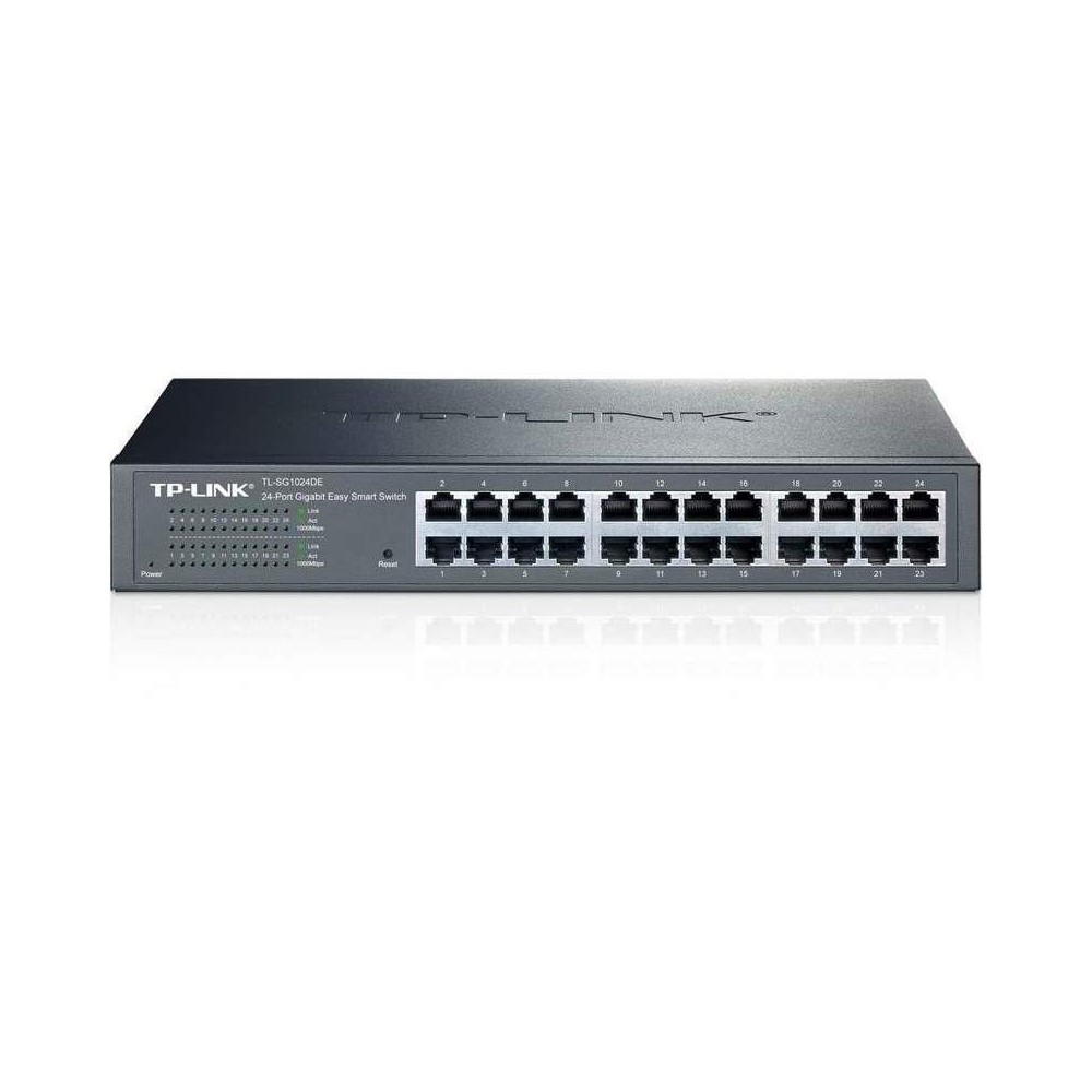 [TL-SG1024DE] Switch TPLINK administrable de escritorio 24 puertos 10/100/1000 COLOR Negro