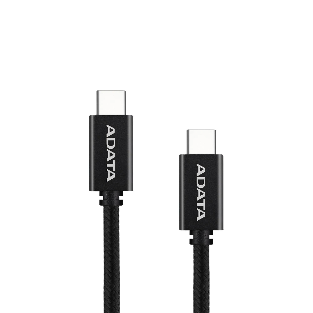 [CACC-200PN-BK] ADATA Cable USB-C a USB-C 2m 100W Carga Rápida