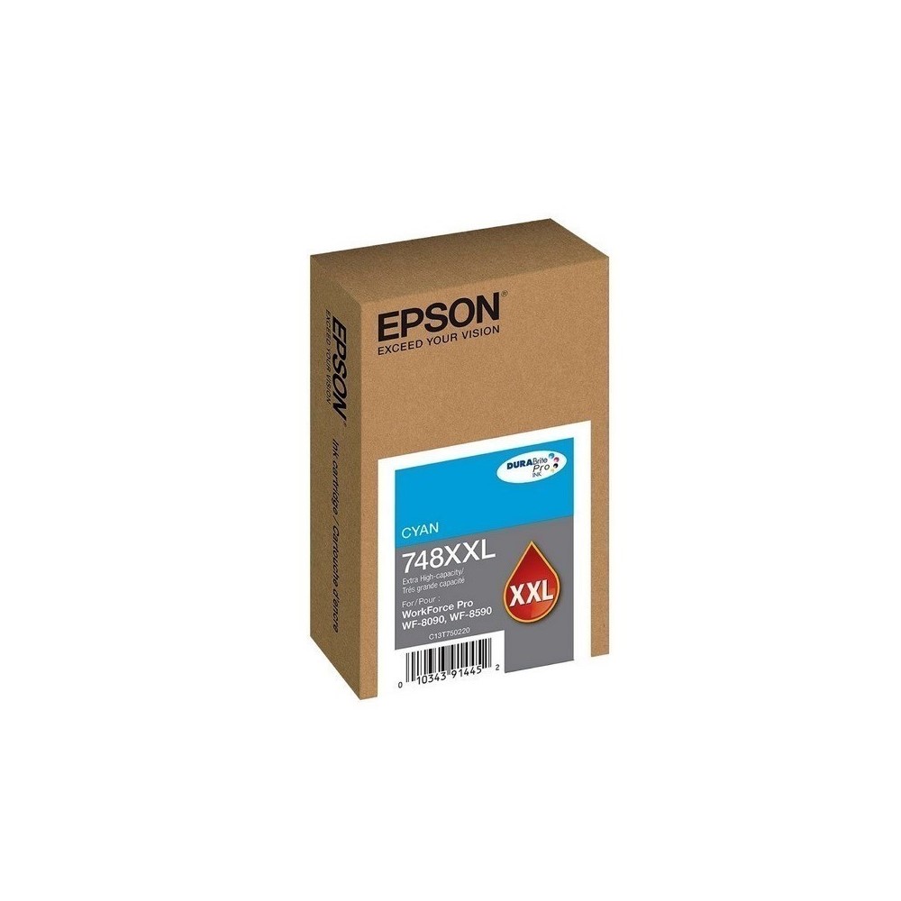 Epson Cartuchos de Tinta T748XXL220 Alta Capacidad Cian