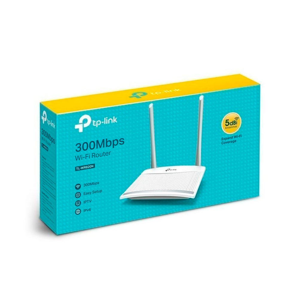 [TL-WR820N] Router TPLINK Inalambrico N 300, 2 antenas externas
