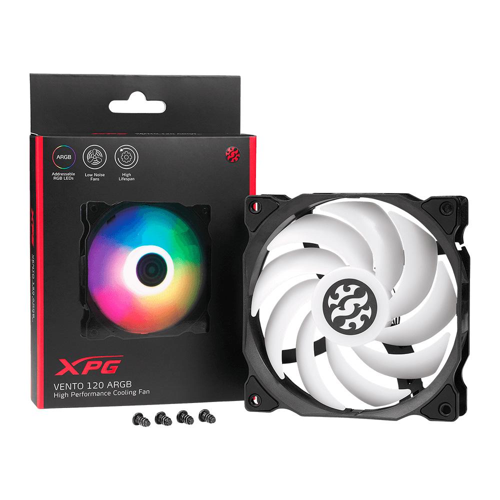 [VENTOR120ARGBPWM-BKCWW] XPG Ventiladores VentO Reverse 120 ARGB PWM 120mm Negros