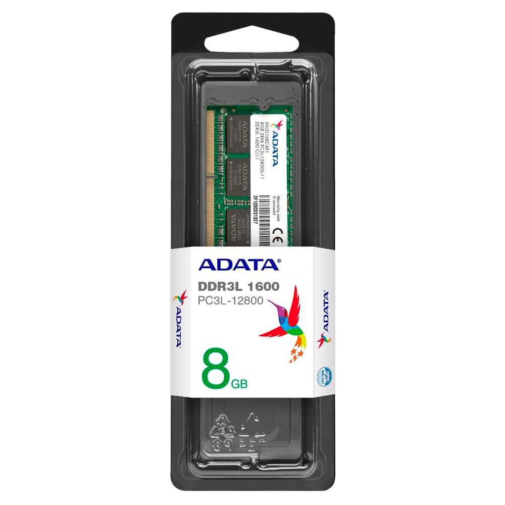 [ADDS1600W8G11-S] ADATA Memoria RAM DDR3 8GB 1600MHz Portátil