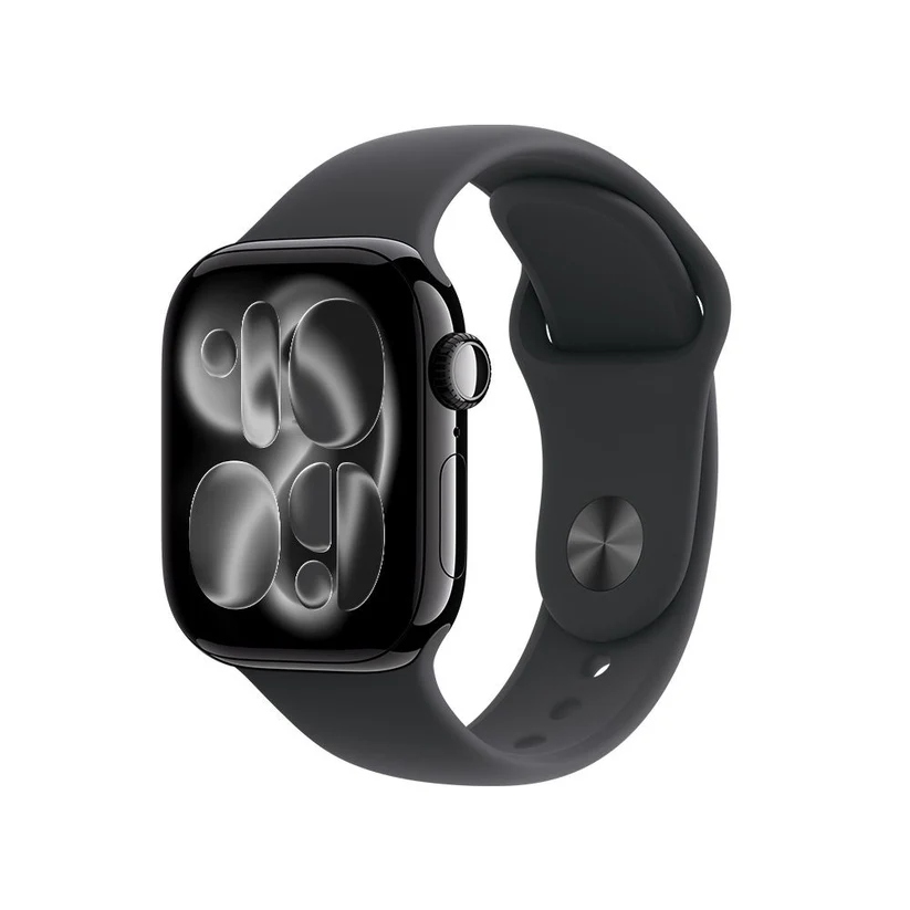 [MEQT4AM/A] Apple Watch Series 11 GPS 42mm Jet Black Aluminium Case with Black Sport Band - S/M