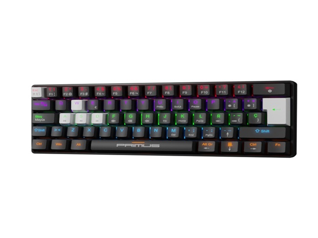 [ID011PGL15] Primus Gaming Teclado PKS-060G Mecánico Retroiluminado Negro