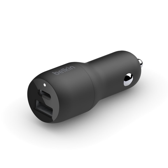 [AC407BLK43] Belkin Cargador de Carro Dual 37W USB-C PD 3.0