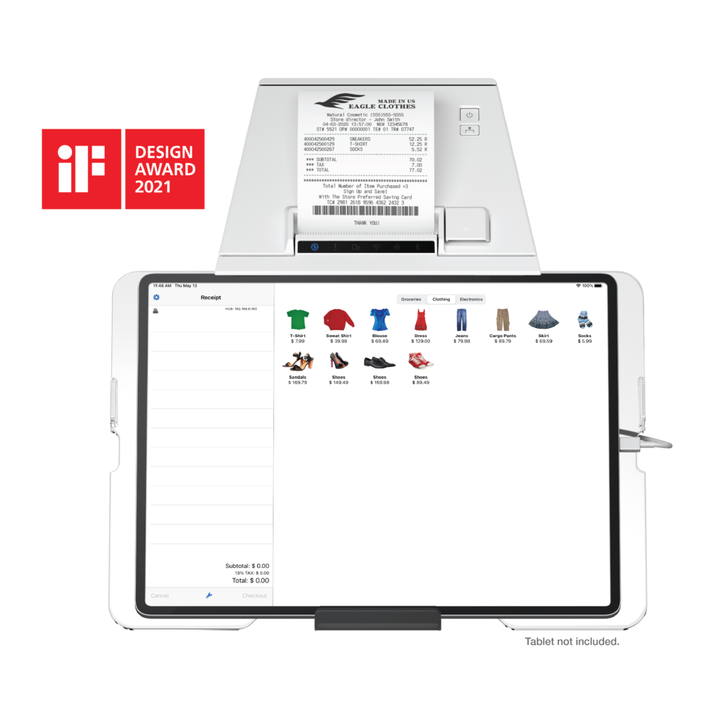 [100017900] Epson Accesorio Punto De Venta TM-m30II con Soporte para Tableta