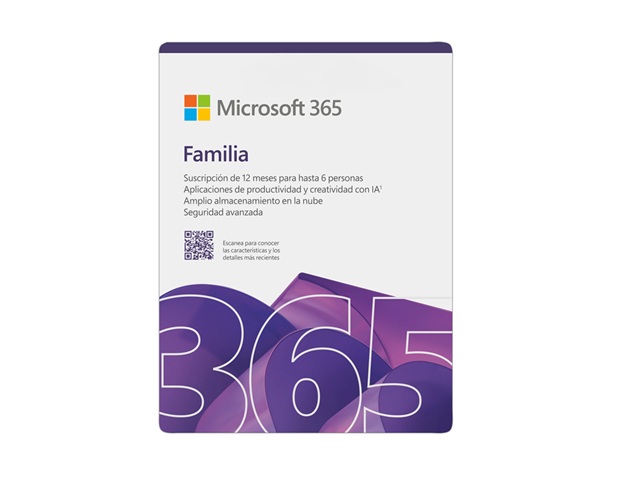 [SA020MSR79] Microsoft Software Family 365 - Suscripción 1 Año