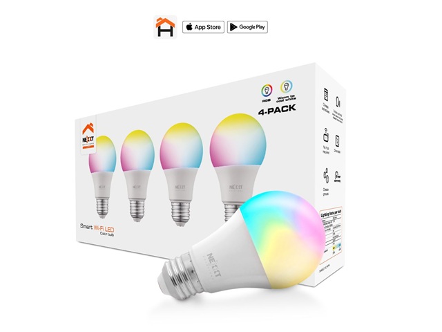[MM107NXT17] Nexxt Solutions Home Casa Inteligente 110V RGB 4PK Multicolor
