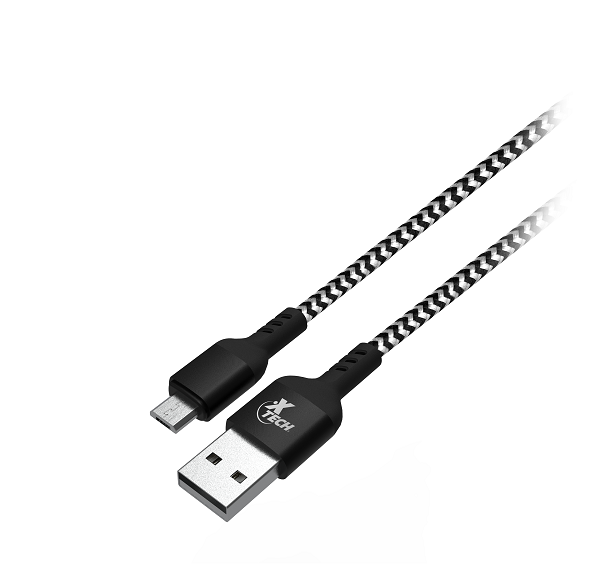 [AB004XTK59] Xtech Cable USB 1.8 m Tipo A a Micro USB B Gris