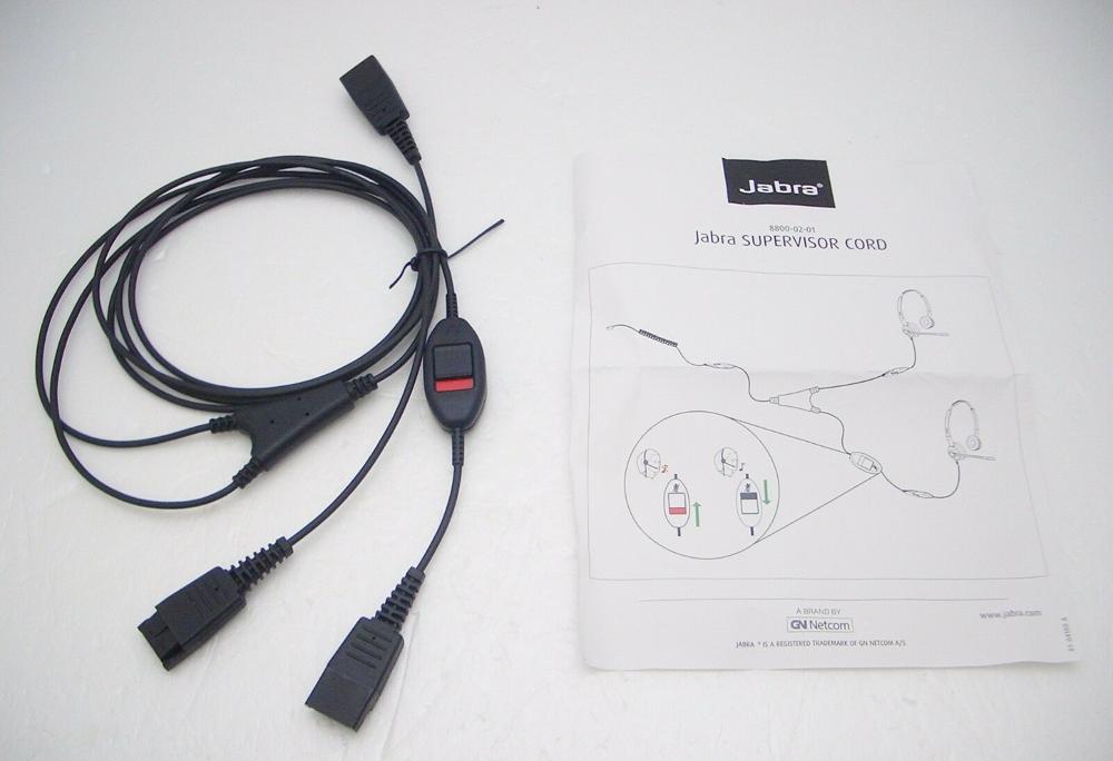 [AB000GNK04] Jabra Supervisor Y Auriculares Alámbricos con Desconexión Rápida