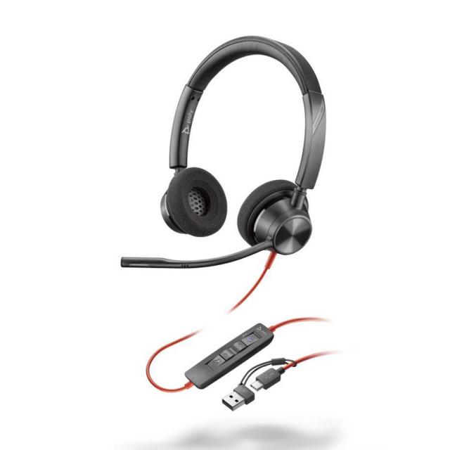 HP Audífonos Poly 8225 Estéreo USB-C Inalámbricos